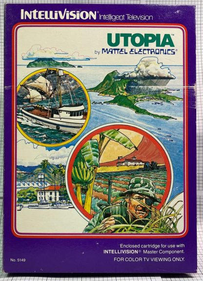 UTOPIA Tested & Working (Intellivision 1980) Complete In Box