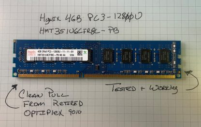 Dell 4GB 1x4GB PC3-12800U OptiPlex 9010 9020 7010 7020 980 990 XPS Vostro Memory