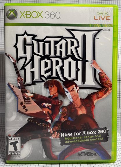 Guitar Hero II Microsoft Xbox 360 Case Game Disc & Instruction Book Guitar Hero2