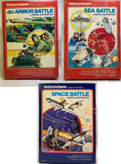 Intellivision Battle Bundle - Space, Sea, Armor Battle (1979 - CIB)