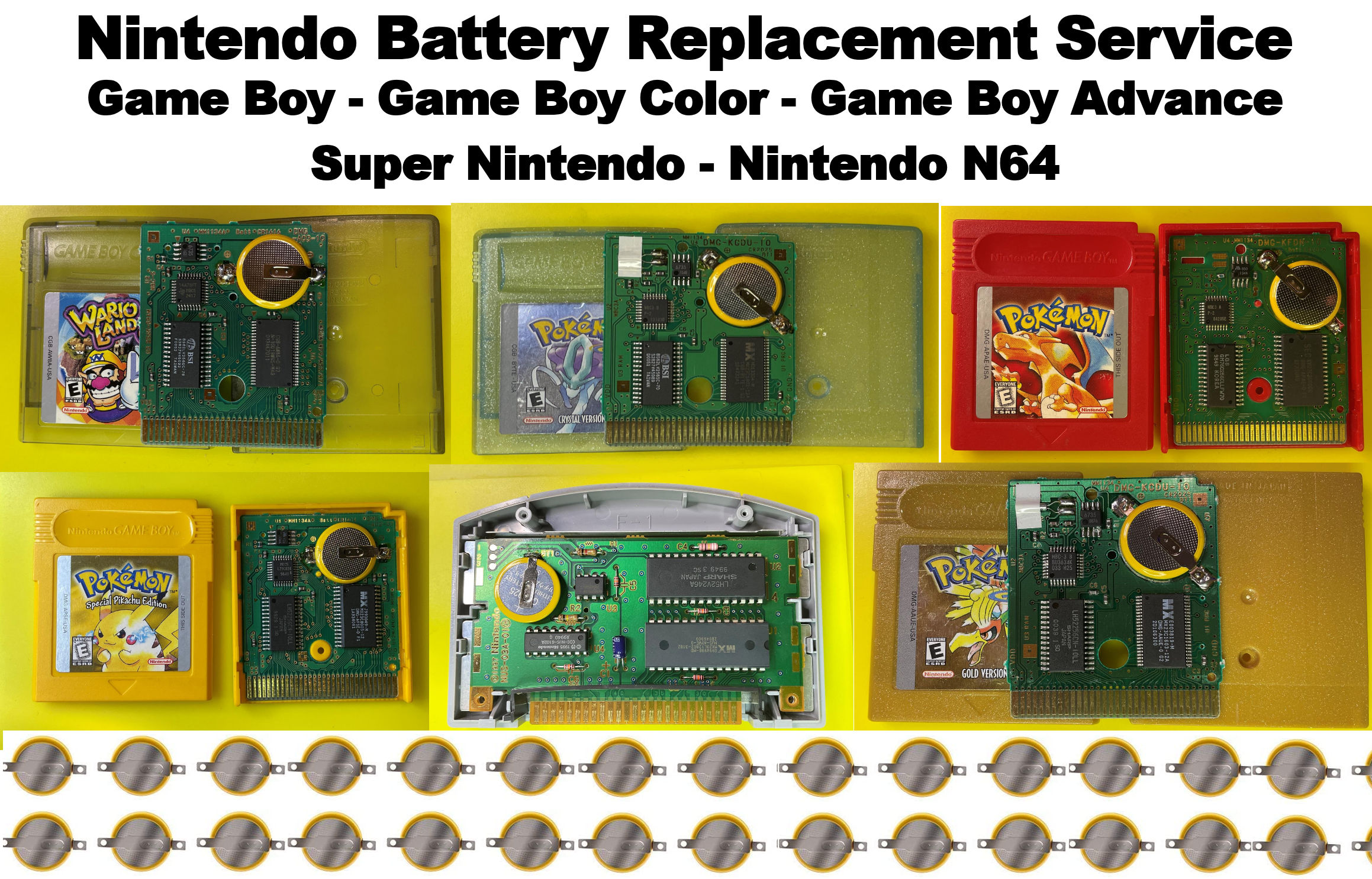 betyder tilstrækkelig betyder Save Battery Replacement Service – Game boy, Pokemon, N64 SNES –  GeekGearStore