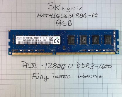 SK hynix 8GB (1X8GB) DDR3-1600 PC3L-12800U Desktop Memory RAM HMT41GU6BFR8A-PB