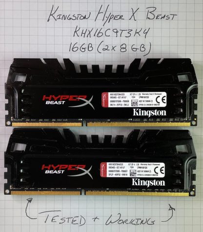 Kingston Hyper X Beast KHX16C9T3K4/32X 16GB(2x8GB) PC3-12800 DDR3-1600MHz  CL9 RAM KIT