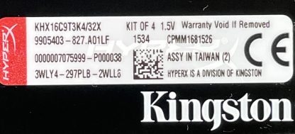 Kingston Hyper X Beast KHX16C9T3K4/32X 16GB(2x8GB) PC3-12800 DDR3-1600MHz  CL9 RAM KIT - Image 3