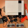 Vintage NES Nintendo Entertainment System With Zapper and new 72 Pin Connector