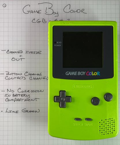 Nintendo Game Boy Color - Kiwi Lime Green CGB-001 - Tested Working!