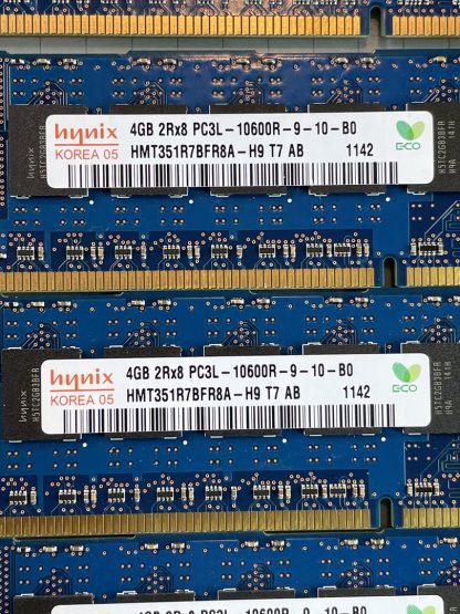 Hynix 16GB (4X4GB) Hynix HMT351R7BFR8A-H9 4GB PC3-10600R DDR3-1333MHz ECC Server RAM - Image 2