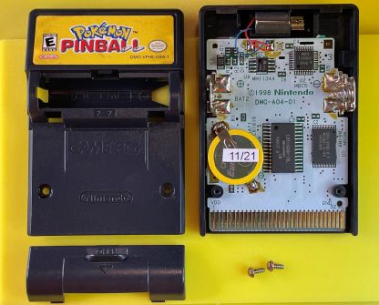 Pokemon Pinball (Game Boy, 1999) Authentic *NEW BATTERY* w/ Full Pokedex & Manual - Image 2