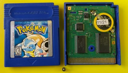 Pokemon Blue (Game Boy Color, 1998) Authentic *NEW BATTERY* w/ Save Game - Image 4