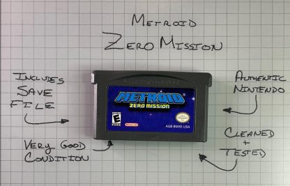 Metroid Zero Mission (Game Boy Advance, 2004) Authentic w/ Save Game