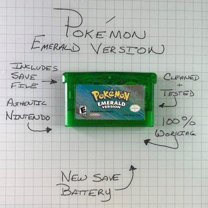 Pokemon Emerald Version (Game Boy Advance, 2005) Authentic W/ Save Game!