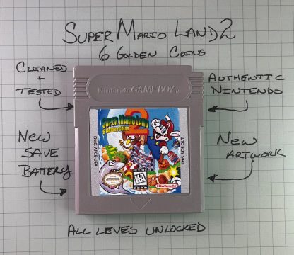 Super Mario Land 2: 6 Golden Coins (Game Boy) - Authentic New Battery & Save Game
