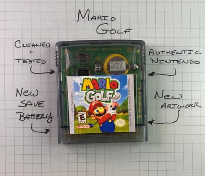 Mario Golf (Nintendo Game Boy Color, 1999) - Authentic & NEW BATTERY