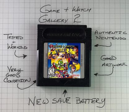 Game and Watch Gallery 2 (Nintendo Gameboy Color, 1997) NEW BATTERY - Tested!