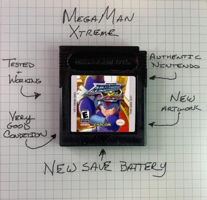 Mega Man Xtreme (Nintendo GameBoy Color, 2001) NEW BATTERY / Save Game