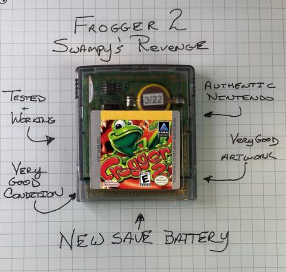 Frogger 2 (Nintendo Game Boy Color, 2000) Authentic - NEW BATTERY