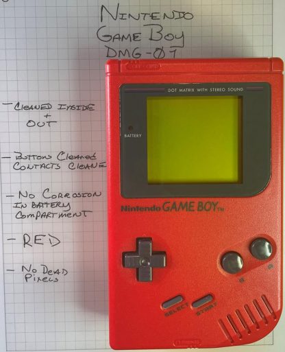 Nintendo Game Boy Original RED Play it Loud DMG-01-Rare Retail Case & Game Pouch - Image 7