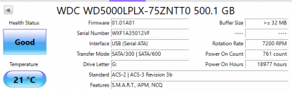 Western Digital WD5000LPLX-75ZNTT0 500GB 2.5" Hard Drive SATA 0CXKCK - Image 2