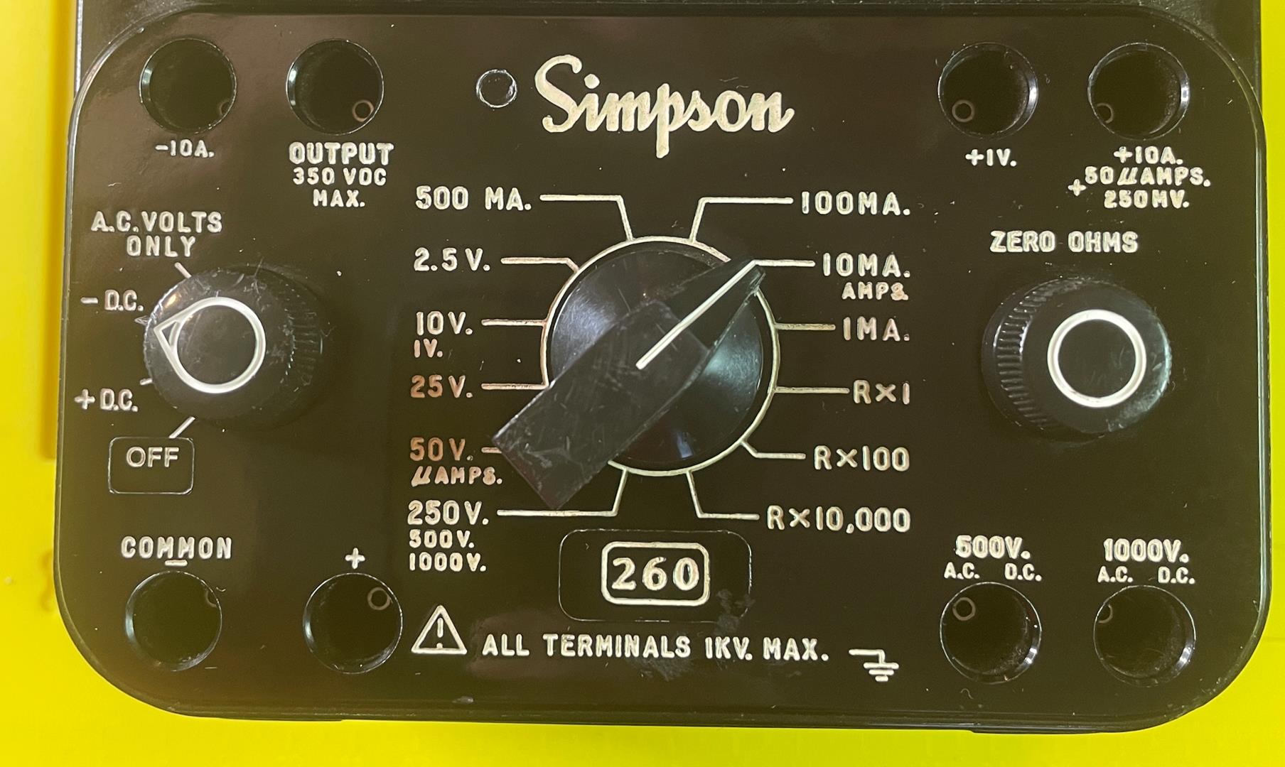 Vintage Simpson 260 Series 8 Volt Ohm Milliammeter GeekGearStore