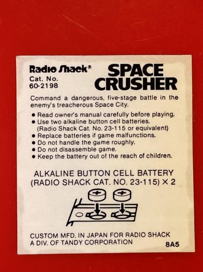 Vintage Radio Shack Space Crusher Handheld Game  (1985) WORKING! - Image 3
