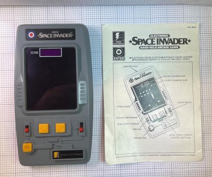 Entex Space Invaders Handheld Game & Manual (1981) TESTED WORKING!