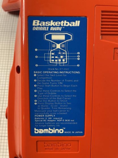 BAMBINO BASKETBALL Vintage 1979 Electronic Tabletop Video Arcade Game Working - Image 5