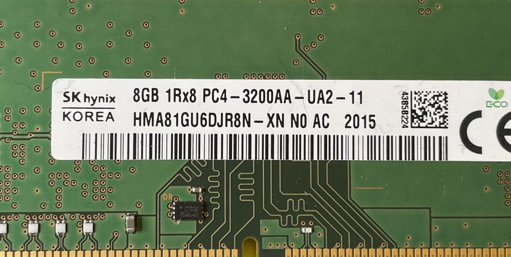 SK Hynix 16GB (2x8GB) 1Rx8 PC4-3200AA DDR4 Desktop UDIMM Memory Ram ...