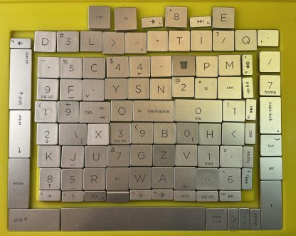 100 SILVER Laptop keyboard keys for crafting! RARE! - Image 4
