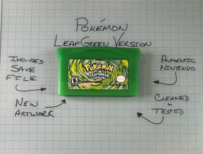Pokemon: Leaf Green Version (Game Boy Advance, 2004) Authentic  w/ Save Game
