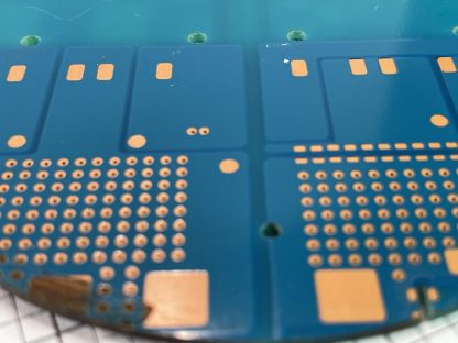 Six (6) Unique Round Blue Circuit Boards For Crafting - Image 4