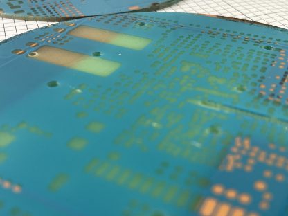 Six (6) Unique Round Blue Circuit Boards For Crafting - Image 6