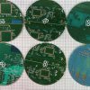 Six (6) Unique Round Circuit Boards For Crafting - Image 3
