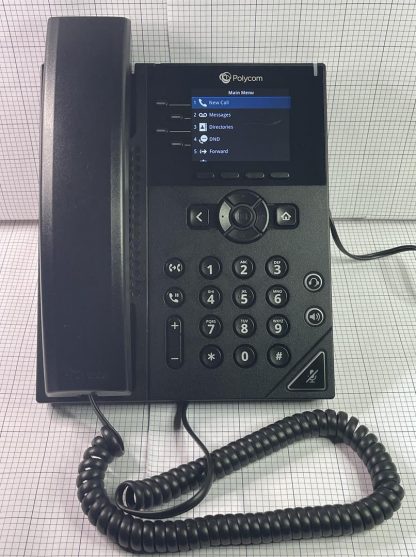 Polycom VVX 250 Business IP 4Line Desk Office Color Display Phone 2201-48820-001 W/ Power Cord