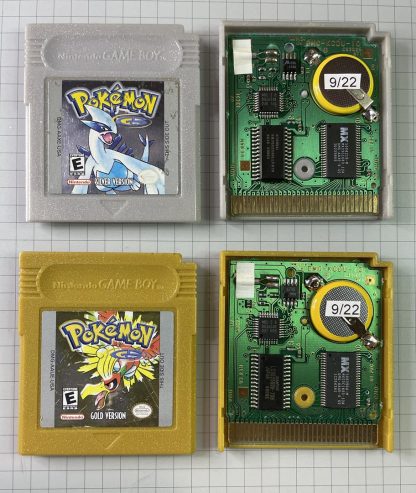 Set of Authentic Pokemon Gold and Pokemon Silver (Game Boy Color)- New Battery & Full Save Game - Image 9