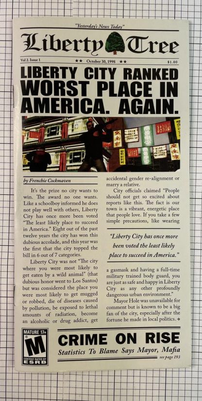 Grand Theft Auto: Liberty City Stories (Sony PSP, 2005) BOX, Manual, Poster ONLY! - Image 4
