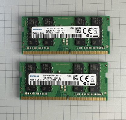 Samsung 32GB (16GBx2) PC4-2400T DDR4 Laptop Memory SODIMM M471A2K43BB1-CRC