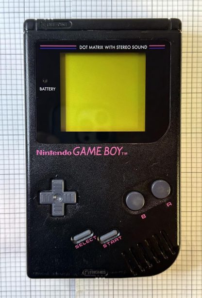 Nintendo Game Boy Original DMG-01 BLACK *TESTED* New Glass Screen!