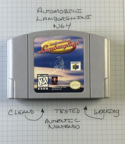 Automobili Lamborghini (Nintendo 64 N64) Authentic Cleaned & Tested