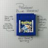 Pokemon Blue (Game Boy Color, 1998) Authentic *NEW BATTERY* w/ Save Game