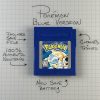 Pokemon Blue (Game Boy Color, 1998) Authentic *NEW BATTERY* w/ Save Game