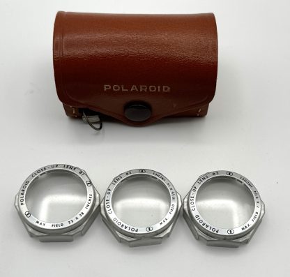 Vintage Polaroid Close Up Lens Kit 540 with Leather Case & Tape Measure