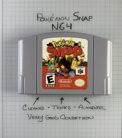 Pokemon Snap (Nintendo 64 N64 Authentic 1999) Cleaned & Tested