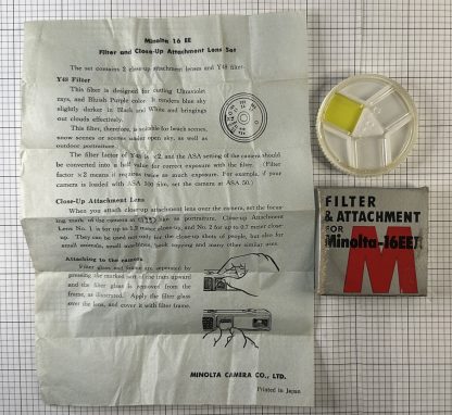 Minolta 16EE-II "Spy Camera" / Shoe Clamp / BC-III Flash / 6 Lenses & More! - Image 11