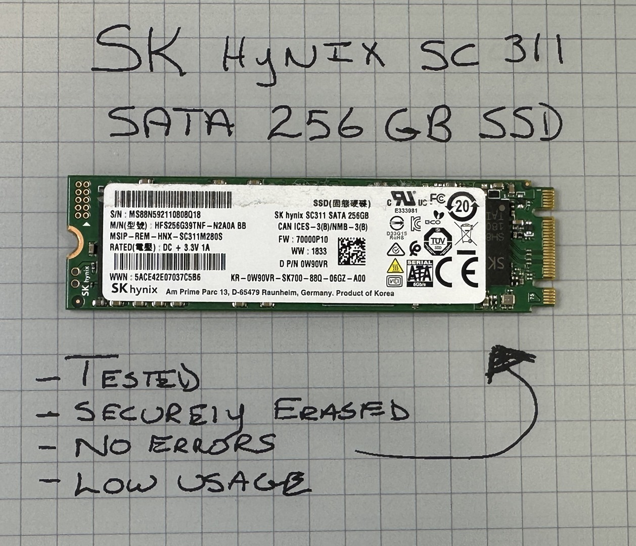 SK Hynix SC311 SATA 256GB 256 0 GB GeekGearStore