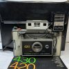 Vintage Polaroid Land Camera Model 420 w/ flash, case and manual