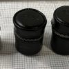 Vintage Lot of 2 - Alpex Black Soft Faux Leather 35mm Film Case Holders - with Zipper