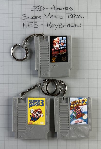 3D Printed NES Super Mario Bros. Key Chain