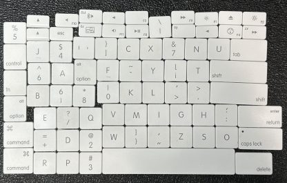 Over 70 White Laptop keyboard keys for crafting! APPLE - Image 2