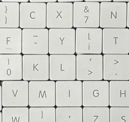 Over 70 White Laptop keyboard keys for crafting! APPLE
