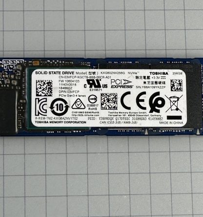 Toshiba KXG60ZNV256G XG6 256GB M.2 NVMe PCIE SSD DP/N 03VFCP - Image 3